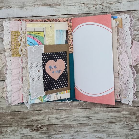 Pink Embellished Junk Journal: Flowers, Birds and Butterflies (Wish) - Picture 12 of 16